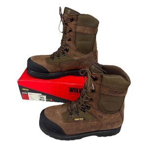 Wolverine Men's Big Sky 8" Gore-Tex Thinsulate Brown Hunting Boots W05539 Sz 13